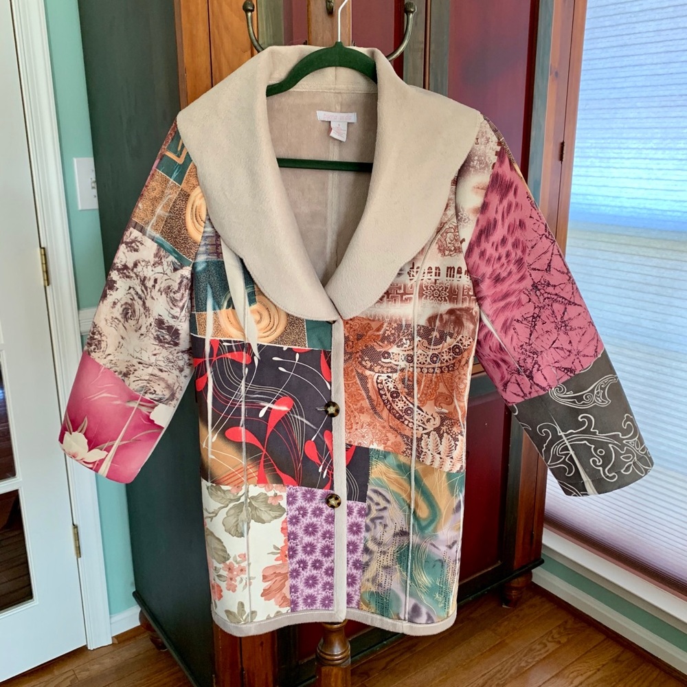 Pura Vida Multi-Color Ladies Pea Coat